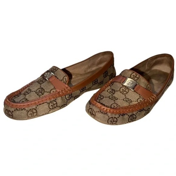 Giani Bernini - Logo Loafers Women’s Size 10M - Monogram Slip‑On Comfort Flats - Picture 8 of 13
